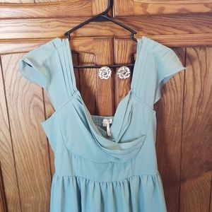 Mint green dress